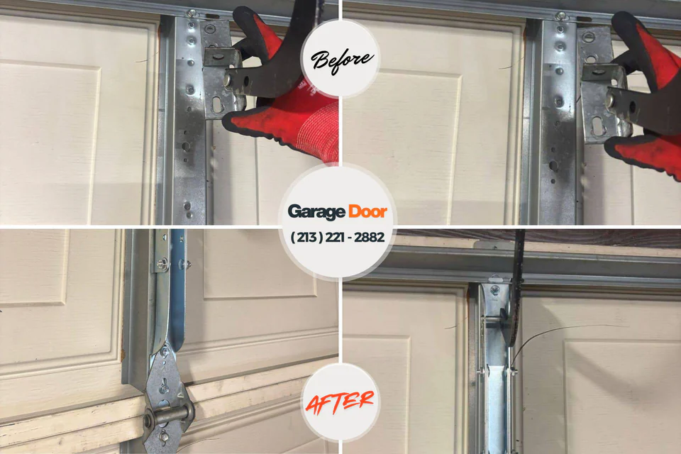 Before and after: garage door repair West Park, NJ
